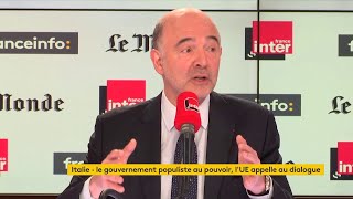 Pierre Moscovici  quotNous vivons une période tragique de lHistoire de lUnion européennequot [upl. by Ardnasac]