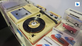 Roy from Stokyo shows us the resurrected Record Mate portable turntable and mixer set at NAMM 2024 [upl. by Davie]