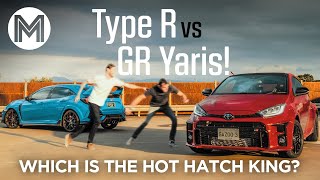 Toyota GR Yaris vs Honda Civic Type R shock result  MOTOR [upl. by Nnael]