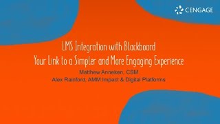 LMS Integration with Blackboard [upl. by Aeslehs93]