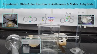 Experiment  DielsAlder Reaction of Anthracene amp Maleic Anhydride  CH2203  IISER Kolkata [upl. by Radke]