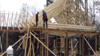 Satterwhite Log Homes  Construction Time Lapse [upl. by Menken667]