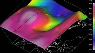 GFS Geopotential height and MSLP in 3D Severe Weather Europe Andrej Flis Recretos [upl. by Vizzone]