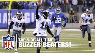 Top 5 Buzzer Beaters in NFL History [upl. by Euqinehs]