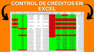 👉 ¿COMO llevar CONTROL de PRESTAMOS de DINERO en EXCEL 💲  2021 [upl. by Clercq]