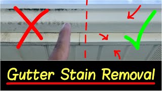 ✅Best Gutter Stain Remover  How to Clean Fascia and Soffit on Home DIY HD Review [upl. by Maziar]