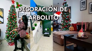 🎅🏻DECORACION ARBOLITO DE NAVIDAD EN PEQUEÑA CASA INFONAVIT🎄COMPRAS SHEIN Y MUEBLES 🏡✅ [upl. by Annael]