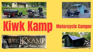 Kwik Kamp Basic setup motocamping kwikkamp [upl. by Lezirg]