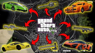 GTA 5  All New 2024 Secret Rare Cars amp Weapon Locations Weapons amp Rare Cars [upl. by Nedyaj]