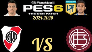 NUEVO PES 6 PC THE DEN PATCH 20242025 RIVER VS LANUS [upl. by Nisior]