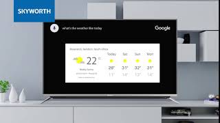 Skyworth Android TV Voice Search Function [upl. by Zetneuq]