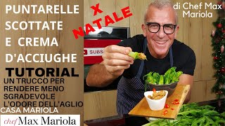 CIME DI PUNTARELLE SCOTTATE E CREMA DACCIUGA ricetta facile da CasaMariola [upl. by Rezal]