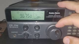 Radio Shack DX394 Shortwave Radio 091624 Manual Scanning Through The 31 Meter Band [upl. by Teage]