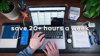 4 ONEMINUTE Habits That Save Me 20 Hours a Week  Time Management For Busy People [upl. by Gnivri]