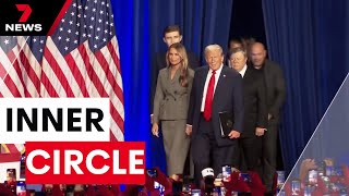 US Presidentelect Donald Trumps inner circle revealed  7NEWS [upl. by Kciredec]