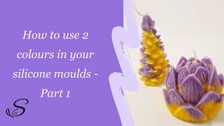 Twotoned Candles Are Easy To Make With Silicone Moulds  Advanced Candle Making Technique [upl. by Anuahs975]