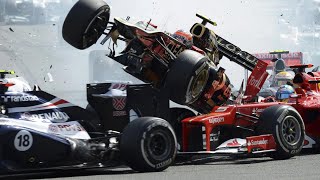 Los Accidentes MÁS LOCOS En La F1 [upl. by Marler137]