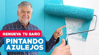 Cómo pintar azulejos para renovar un baño [upl. by Eceryt]