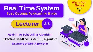 Effective Deadline First EDF algorithm  Realtime scheduling algorithm  RealTime System  RTS [upl. by Arnaldo]