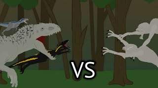 Indominus rexIndoraptor and Blue vs Future Predator  AUTO RPG Anything [upl. by Gretna194]