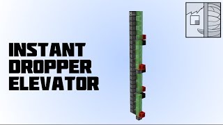 Minecraft Instant Dropper Item Elevator 112 [upl. by Ahsenet]