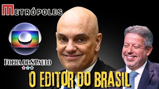 LIVE 1131 A VELHA MÍDIA RECLAMA DA C3NSUR4 DE MORAES À FOLHA [upl. by Pentheam446]