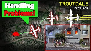 FATAL CRASH Into Residential Houses at Troutdale  Portland OR [upl. by Erdnoid]