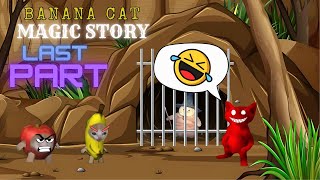 Banana Cat magic story Banana Cat and Apple Cat managed to save the witch cat [upl. by Gnirol]