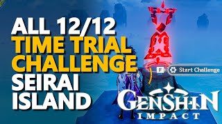 All Seirai Island Time Trial Challenge Genshin Impact [upl. by Denten573]