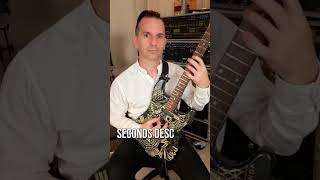 Guitar exercise mode VI in 16ths play intervals seconds and thirds [upl. by Nylrac]