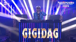 Sanremo 2024  Il dj set di Gigi DAgostino [upl. by Davena366]