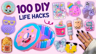 100 DIY  EASY LIFE HACKS AND DIY PROJECTS YOU CAN DO IN 5 MINUTES  CARDBOARD CRAFTS HOME DECOR [upl. by Dduj812]