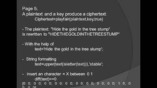 fairplay cipher with matlab [upl. by Nednarb288]