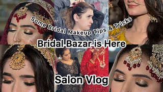 Salon Vlog🌼  Early Morning Brides 😮‍💨  Mini Bridal tutorial  Bridal dresses amp jewellery ideas 💕 [upl. by Anelrac]