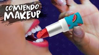 COMIENDO MAQUILLAJE ASMR  KAREN POLINESIA MUSAS LOS POLINESIOS [upl. by Grannie]