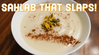 How to make Slappin Sahlab  Arabic dessert drink سحلب  Cooking with Mo Munchies [upl. by Leia878]