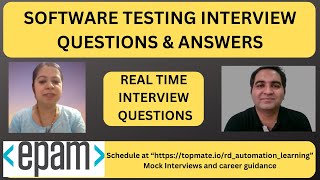 Software Testing Interview Questions and Answers  RD Automation Learning [upl. by Vachell]