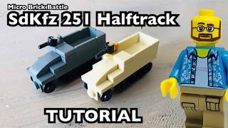 SdKfz Ausf D  German Half Track ThreeInOne Kit  Custom Military Lego [upl. by Wanfried]