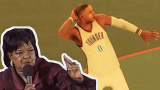 U NAME IT CHALLENGE RUSSELL WESTBROOK NAILS the UNameItChallenge NBA2K17 [upl. by Zetrok]