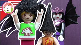 Playmobil english Halloween  The Playmobil Hauser Family kids cartoons [upl. by Hilary509]