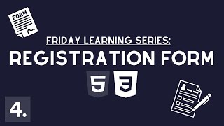 Build a Registration Form with HTML and CSS  Full Walkthrough [upl. by Repooc]