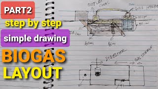 PART 2  BIOGAS DIGESTER LAYOUT How to make biogas digester constructionsstep by step [upl. by Varney597]