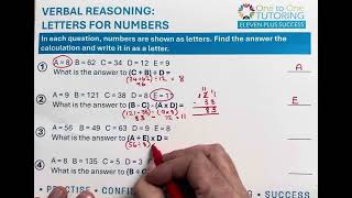 Verbal Reasoning Letters for Numbers [upl. by Jenilee]