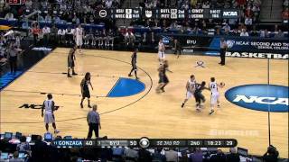 Jimmer Fredette Destroys Gonzaga NCAA [upl. by Sirotek624]