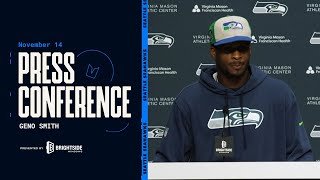 Geno Smith quotWere Right In The Thick Of The Playoff Huntquot  Press Conference  November 14 2024 [upl. by Inglebert743]