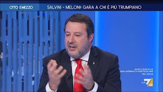 Sbotta e risposta GruberSalvini “La smetta con le fake news” “Le ho portato i Baci Peruginaquot [upl. by Wheelwright]