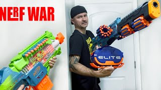 NERF WAR Kid vs Dad SHOWDOWN [upl. by Elliven748]