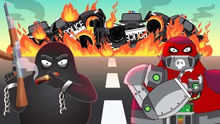 PART 6 GRIMACEs Girlfriend Has Been KIDNAPPED BLACK GRIMACE Escape On Highway  GTK Dinotoons [upl. by Roos810]