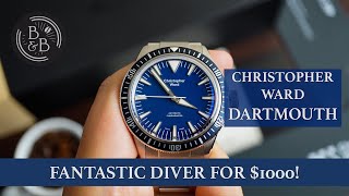 My Favorite SM300 Big TriangleInspired Diver  Christopher Ward C65 Dartmouth Review  BampB [upl. by Yrrum795]