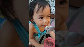 KUNG AYAW KUMAIN NI BABY ITO GAWIN NYO 🤣 babyshorts funny [upl. by Thomey]